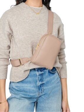 Katie Loxton Beige Crossbody Bag with Wide Strap